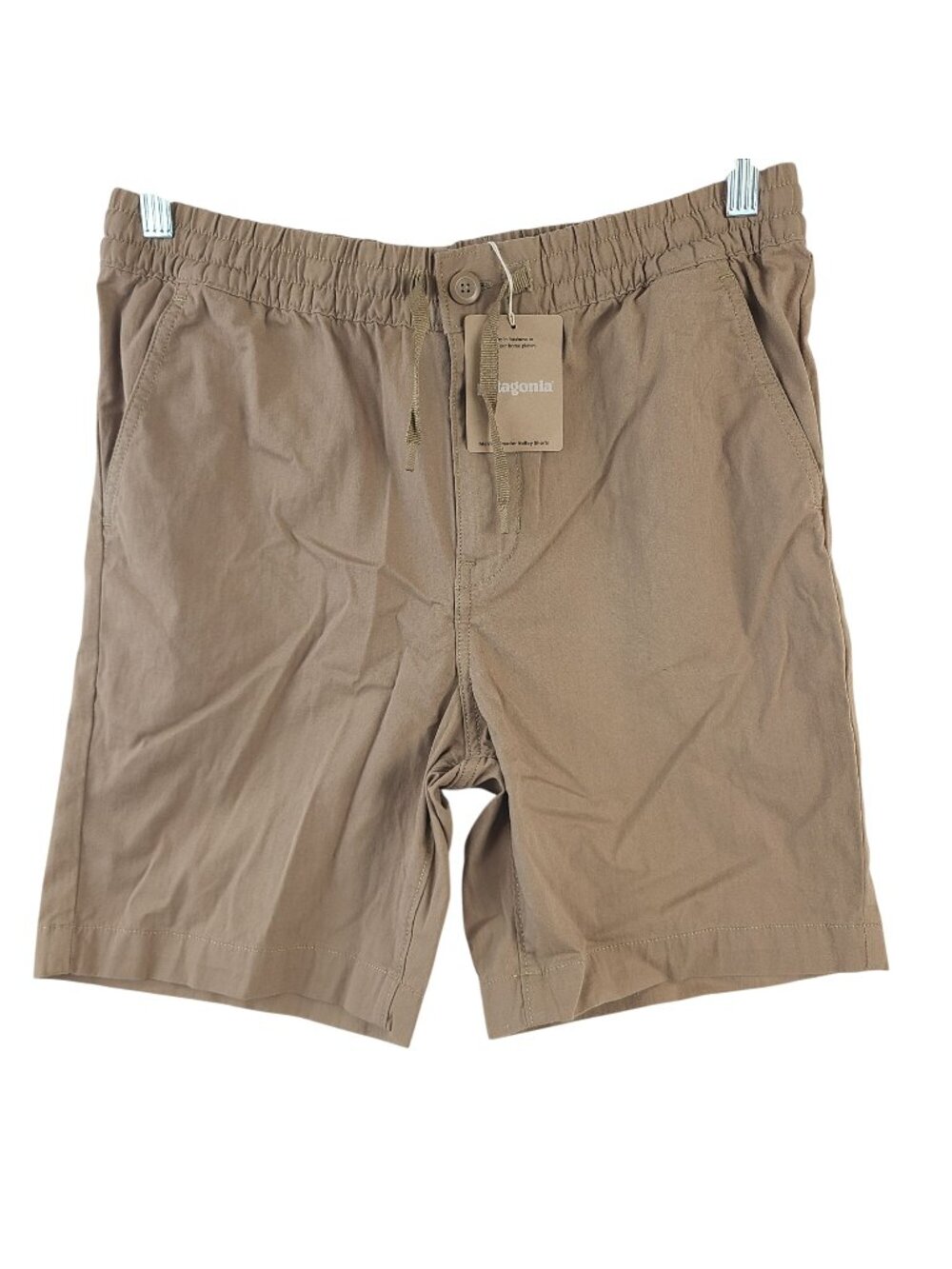 NEW Patagonia Nomader Volley Shorts Slab Khaki Elastic Waist Lightweight Sz S